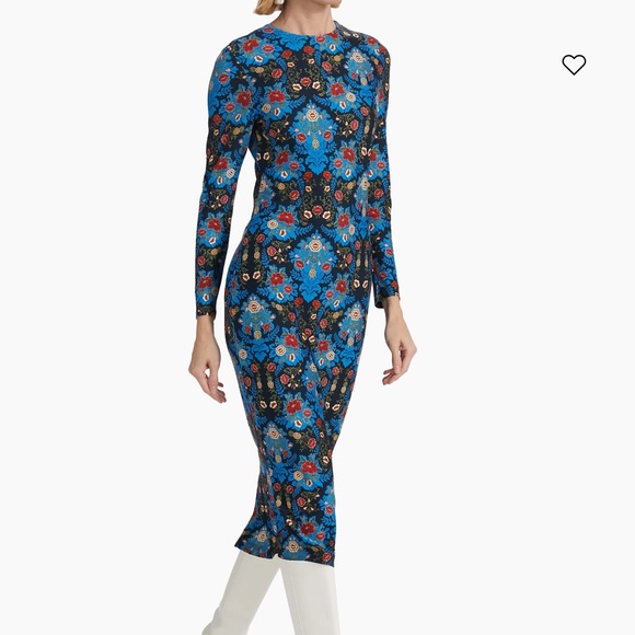 FARM Rio Dresses & Skirts - NWT Farm Rio Arabesque Floral Jersey Midi-Dress Size Small
